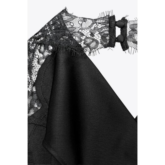 ZARA ZW COLLECTION LACE HALTER TOP - Picture 7 of 7